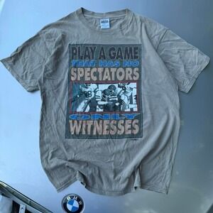 1990s NEXT "PLAY A GAME THAT HAS NO SPECTATORS ONLY WITNESSES" vintage NFL